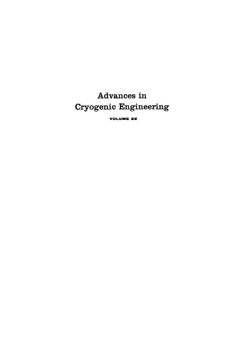 پیشرفت در مهندسی Cryogenic: دوره 22