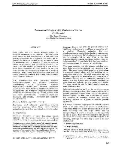 چرخش های متحرک با منحنی های چهار گوش