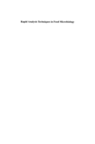 ﻿تکنیک های تجزیه و تحلیل سریع در میکروب شناسی مواد غذایی