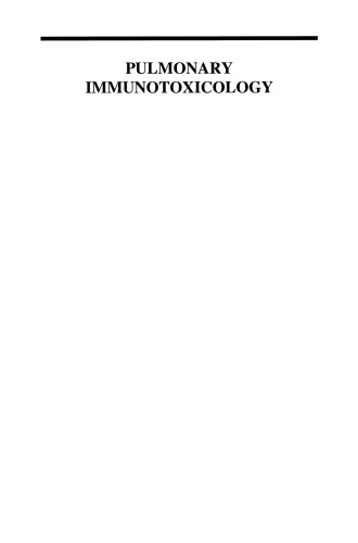 ایمونوتوکسیولوژی ریوی