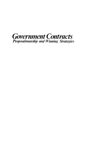 ﻿قراردادهای دولتی: راهبردهای پیشنهادی و برنده شدن