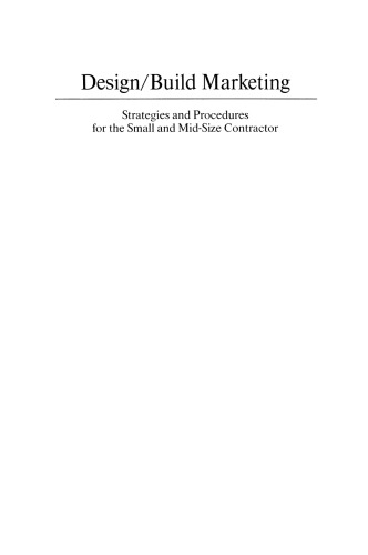 ﻿بازاریابی طراحی/ساخت: استراتژی ها و رویه ها برای پیمانکار کوچک و متوسط
