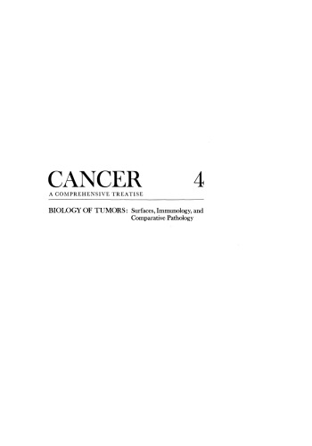 ﻿زیست شناسی تومورها: سطوح، ایمونولوژی و آسیب شناسی مقایسه ای