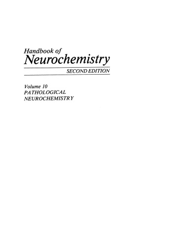 Neurochemistry پاتولوژیک