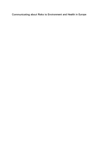 ﻿برقراری ارتباط در مورد خطرات محیط زیست و بهداشت در اروپا