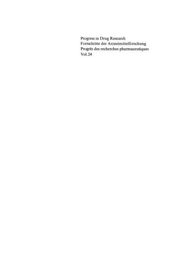 ﻿پیشرفت در تحقیقات دارویی / Fortschritte der Arzneimittelforschung / Progrès des recherches pharmaceutiques