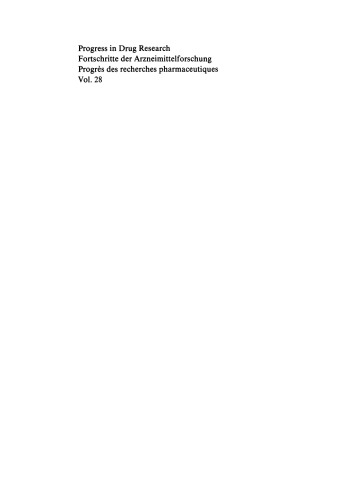پیشرفت در تحقیقات دارویی / Fortschritte der Arzneimittelforschung / Progrès des recherches pharmaceutiques