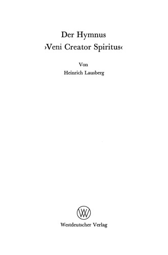 ﻿سرود ›Veni Creator Spiritus‹