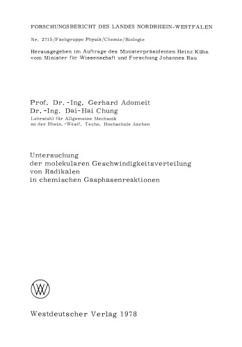 ﻿بررسی توزیع سرعت مولکولی رادیکال ها در واکنش های شیمیایی فاز گاز