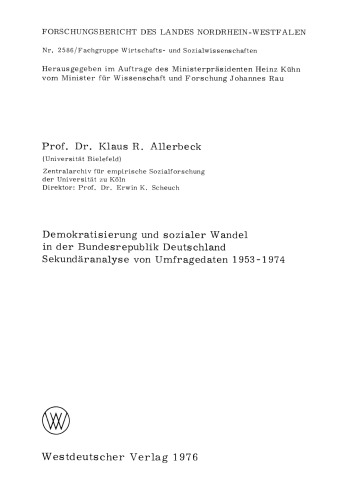 ﻿دموکراتیک سازی و تغییرات اجتماعی در جمهوری فدرال آلمان تحلیل ثانویه داده های نظرسنجی 1953-1974