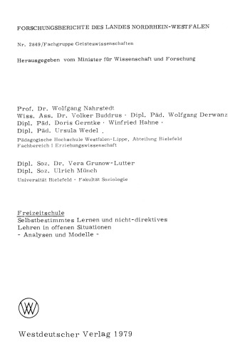 مدرسه اوقات فراغت: یادگیری خود تعیین شده و تدریس غیر مستقیم در شرایط باز