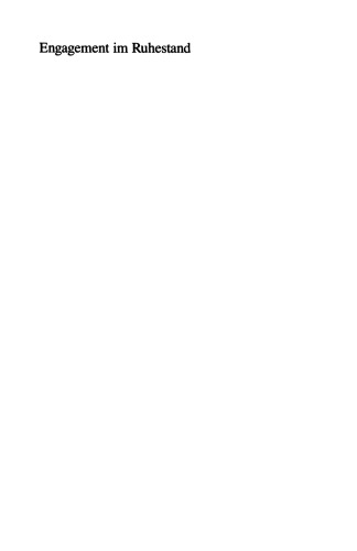 تعهد در بازنشستگی: مستمری بگیران بین اشتغال ، داوطلبانه و سرگرمی