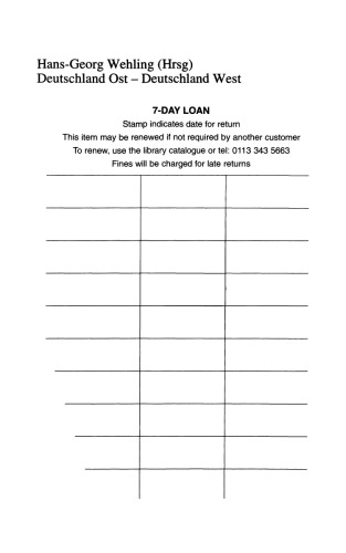 ﻿آلمان شرقی — آلمان غربی: ترازنامه