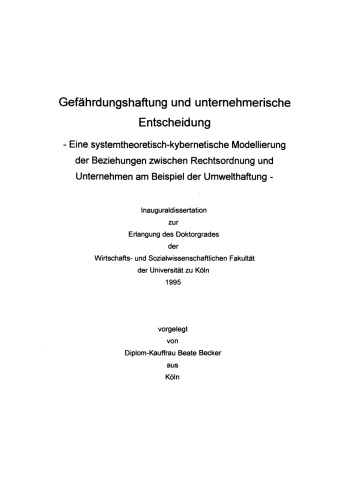 ﻿مسئولیت سختگیرانه و تصمیم گیری در مورد کارآفرینی: تجزیه و تحلیل و مدل سازی با استفاده از مثال مسئولیت محیط زیست
