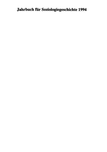 سالنامه تاریخ جامعه شناسی 1994