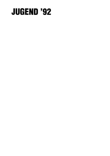 ﻿جوانان 92: موقعیت های زندگی، جهت گیری و چشم انداز توسعه در آلمان متحد. جلد 4: گزارش روش - جداول - پرسشنامه