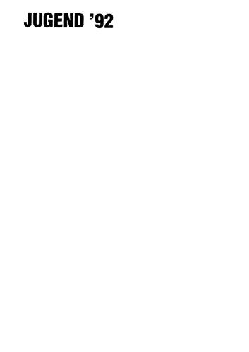 ﻿جوانان 92: موقعیت های زندگی، جهت گیری و دیدگاه های توسعه در آلمان متحد. جلد دوم: در آیینه علوم