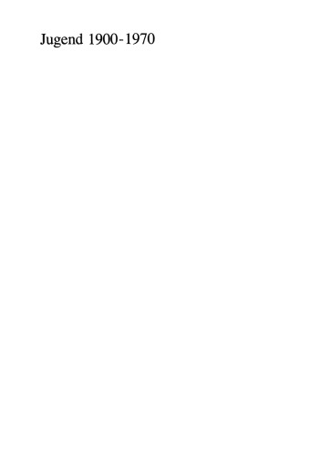 جوانان 1900-1970: بین خود دفع و تفسیر