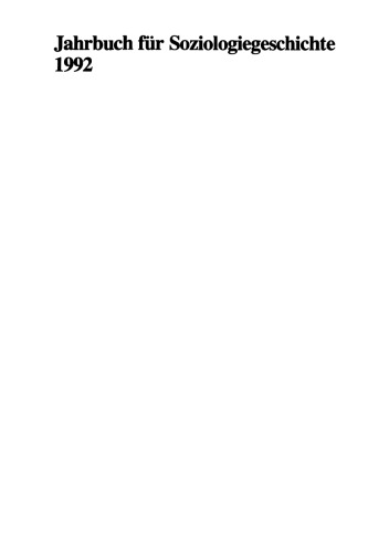 سالنامه تاریخ جامعه شناسی 1992