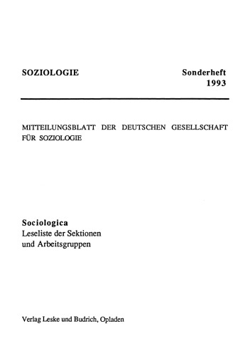 ﻿Sociologica: خواندن فهرست بخش ها و گروه های کاری