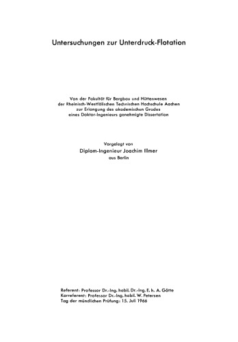 ﻿مطالعات فلوتاسیون خلاء