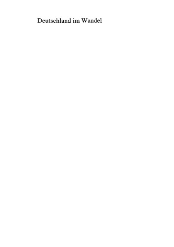 آلمان در حال گذار: تجزیه و تحلیل ساختاری اجتماعی