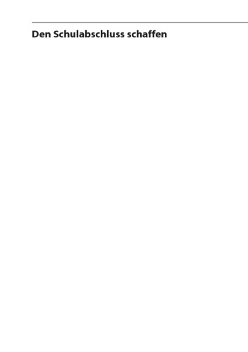 ﻿دستیابی به گواهی پایان تحصیل: شرایط موفقیت در یک اقدام حمایتی مبتنی بر مدرسه