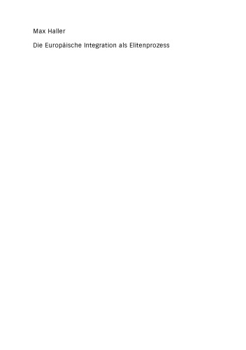 ﻿ادغام اروپا به عنوان یک فرآیند نخبگان: پایان یک رویا؟