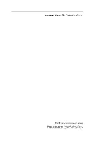 Glaucoma 2003: یک انجمن بحث و گفتگو