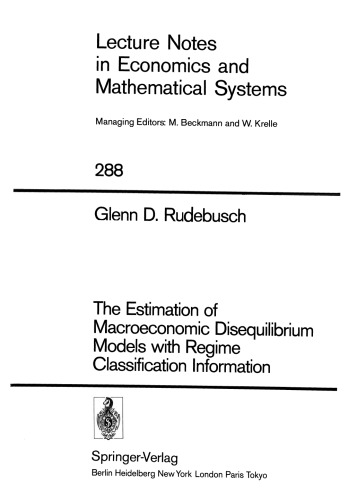 ﻿برآورد مدل های عدم تعادل اقتصاد کلان با اطلاعات طبقه بندی رژیم