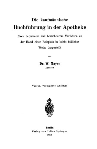 ﻿حسابداری تجاری در داروخانه ها: با استفاده از یک مثال با استفاده از یک روش راحت و مفید به روشی ساده و قابل درک نشان داده شده است.