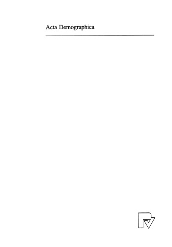 ﻿Acta Demographica 1994-1996