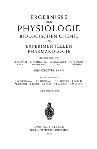 نتایج شیمی بیولوژی فیزیولوژیک و فارماکولوژی تجربی: دوره پنجاه