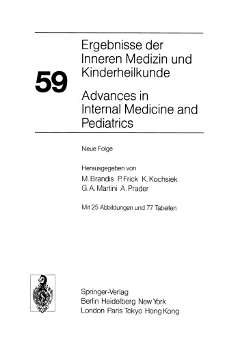 پیشرفت در پزشکی داخلی و اطفال / نتایج طب داخلی و کودکان: قسمت جدید