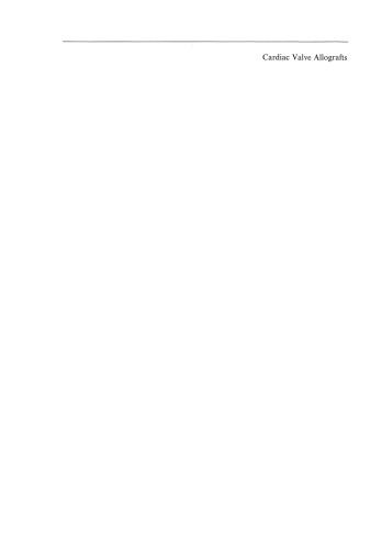 آلوگرافت دریچه های قلبی: علم و عمل