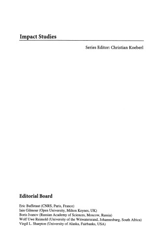 ﻿اثرات زمین شناسی و بیولوژیکی حوادث اثر