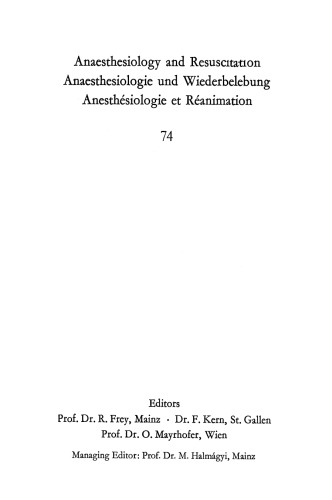 ﻿بیهوشی داخل وریدی با پروپانیدید: گزارشهای تجربی و بالینی جدید در سمپوزیوم Epontol از 10 تا 12 ژوئن 1971 در شِنینینگن