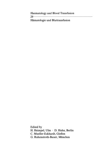 روندهای مدرن در سرطان خون ششم انسان نتایج جدیدی در تحقیقات بالینی و بیولوژیکی شامل انکولوژی کودکان: از طرف Deutsche Gesellschaft für Hämatologie und Onkologie سازمان یافته است. ویلسده ، 17 تا 20 ژوئن 1984 جلسه مشترک ویلسد در مورد انکولوژی کودکان III هامبورگ ، 21/22 ژوئن 1984