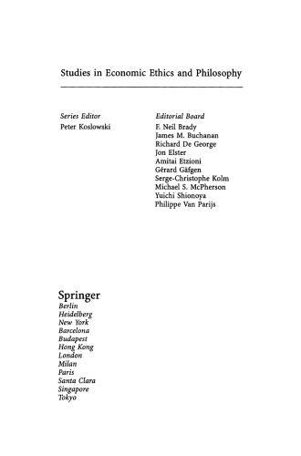 ﻿اقتصاد بازار اجتماعی: نظریه و اخلاق نظم اقتصادی