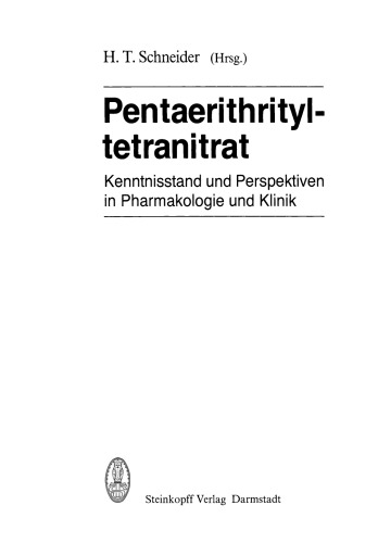Pentaerithrityl tetranitrate: دانش و چشم انداز در فارماکولوژی و عملکرد بالینی