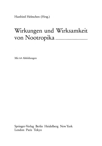 اثرات و اثربخشی nootropics