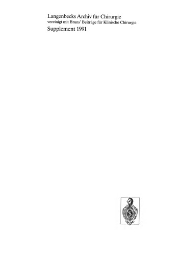 ﻿انجمن جراحی 91 برای تحقیقات تجربی و بالینی: دهمین کنگره انجمن جراحی آلمان آلمان مونیخ ، 16. - 20. آوریل 1991