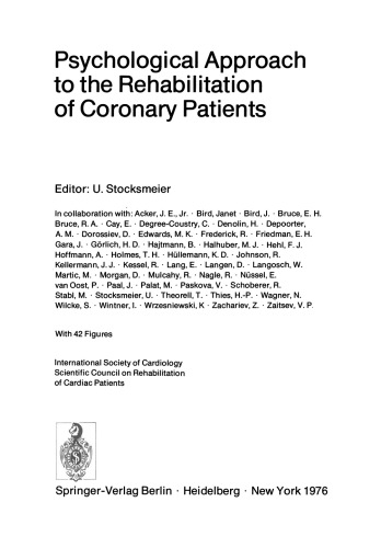 رویکرد روانشناختی در توانبخشی بیماران کرونر: انجمن بین المللی شورای علمی قلب و عروق در زمینه توانبخشی بیماران قلبی