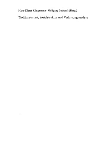 دولت رفاه ، ساختار اجتماعی و تحلیل قانون اساسی: یورگن فیجالکوفسکی در شصتمین سالگرد تولدش