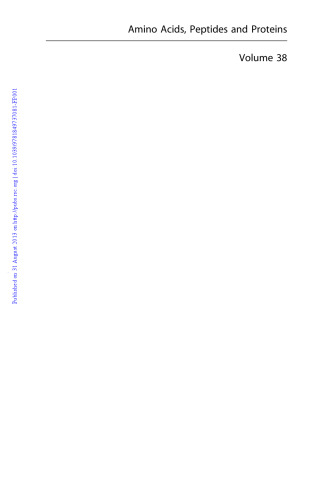 اسیدهای آمینه ، پپتیدها و پروتئین ها: جلد 38