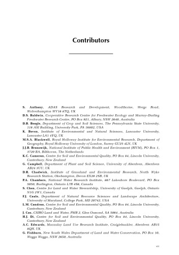 ﻿کشاورزی ، هیدرولوژی و کیفیت آب