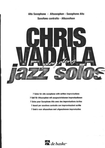 ﻿Chris Vadala - Play along Jazz Solos: Pack / CD Pack