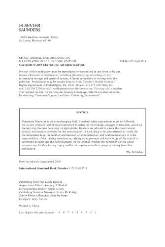 بیماری های گوش حیوانات کوچک: یک راهنمای مصور ، 2e