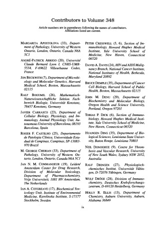 ﻿حسگرهای پروتئین و گونه‌های فعال اکسیژن - بخش B: آنزیم‌ها و پروتئین‌های تیول