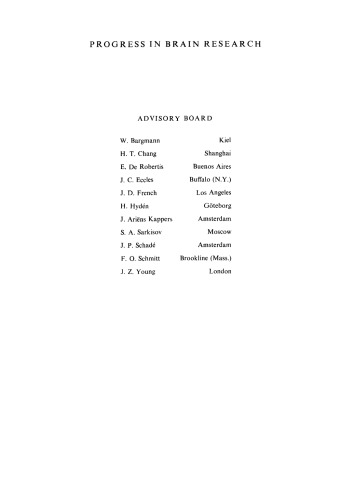 ﻿مکانیسم‌های گیرنده حسی و احشایی، مجموعه مقالات سمپوزیوم بین‌المللی که در لنینگراد، U.S.S.R برگزار شد.